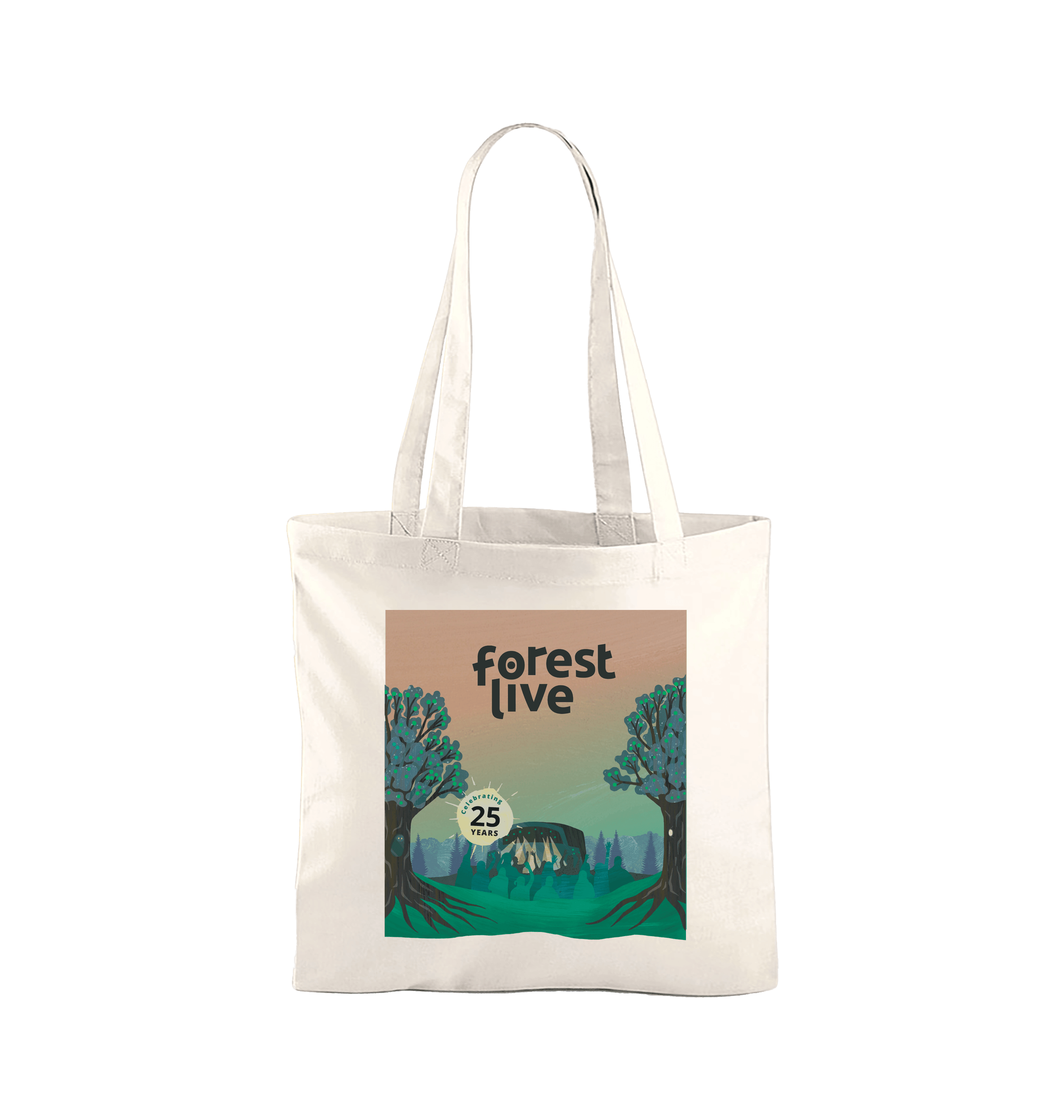 Natural Printed Bag Front