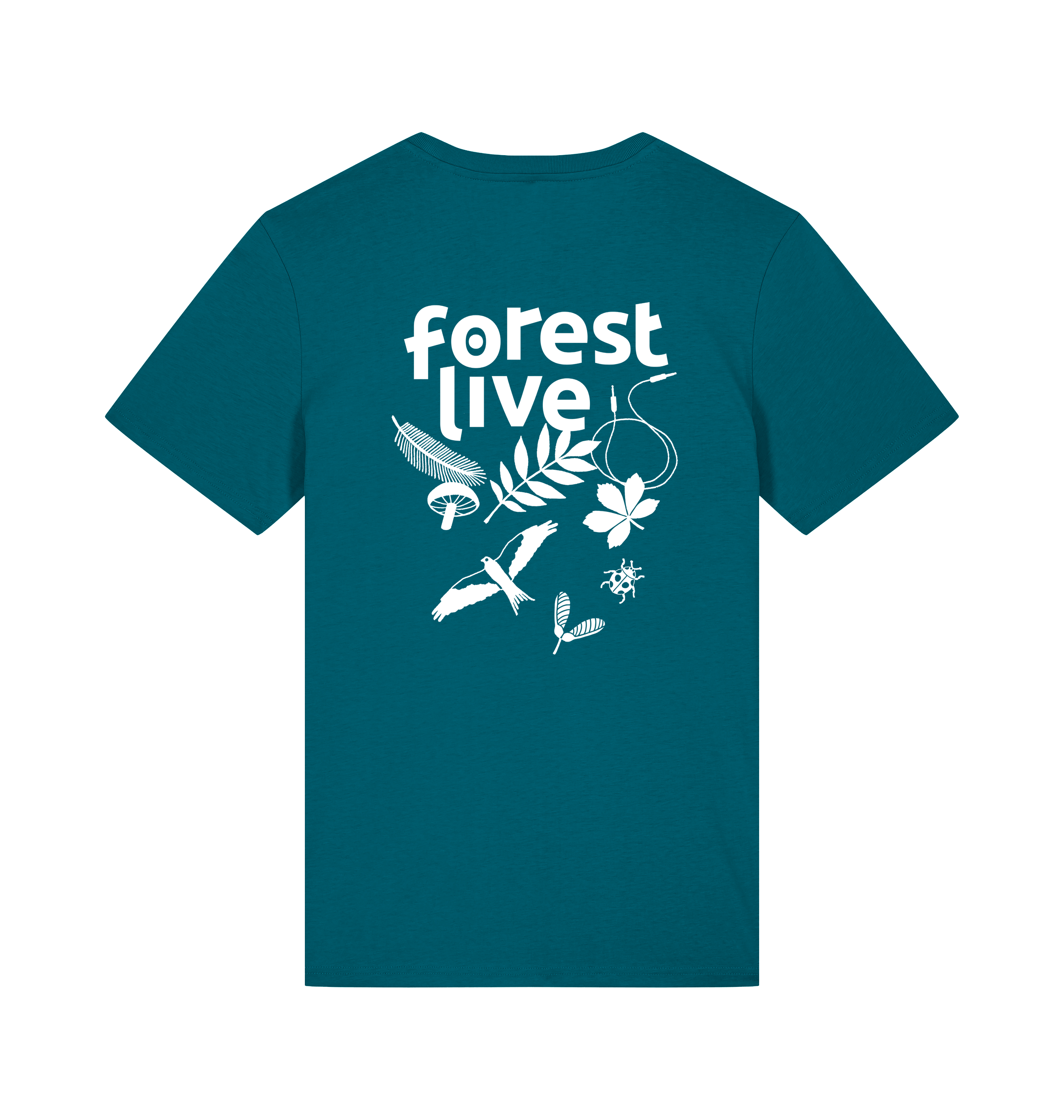 Ocean Depth Printed T-shirt Back